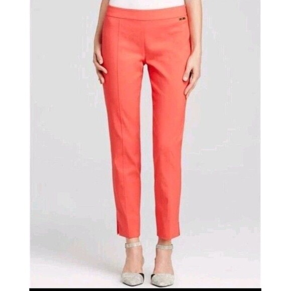 Tory Burch Red Pepper 'Callie' Size 0 Slim Fit Ankle Pants Trousers - Picture 8 of 9